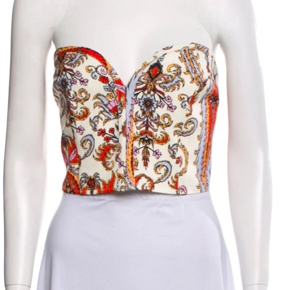Mara Hoffman rilynn paisley bustier crop top - Picture 3 of 10